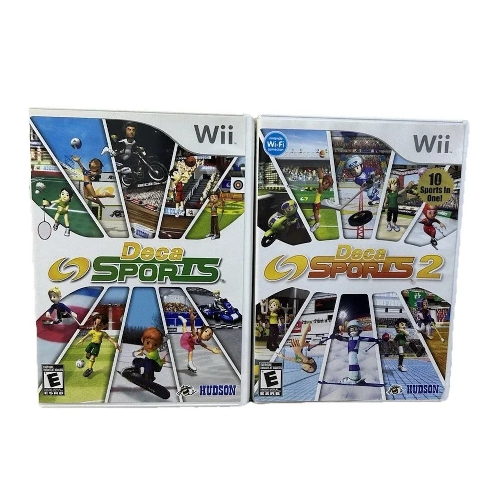 Deca Sports 1 & 2 - Nintendo Wii - Games - Complete With Manual - Tested Working